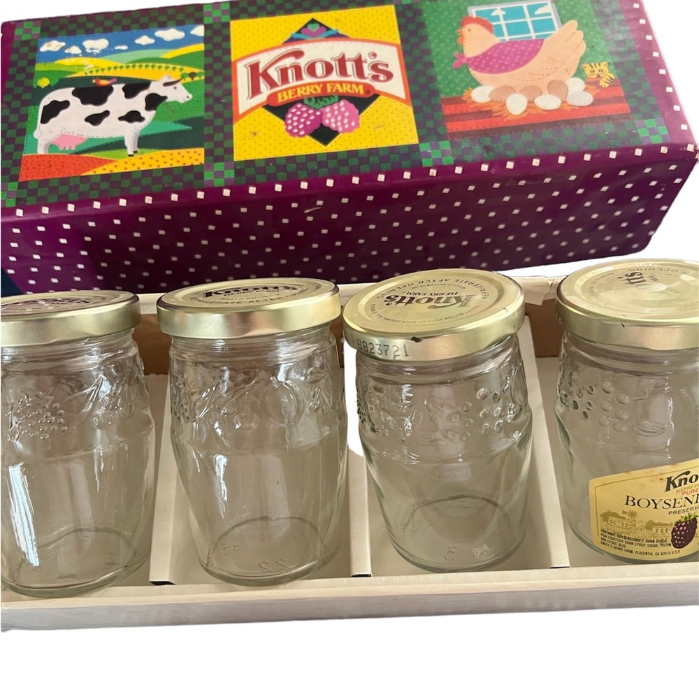 Vintage Knott's Berry Farm Jelly Jar Collection